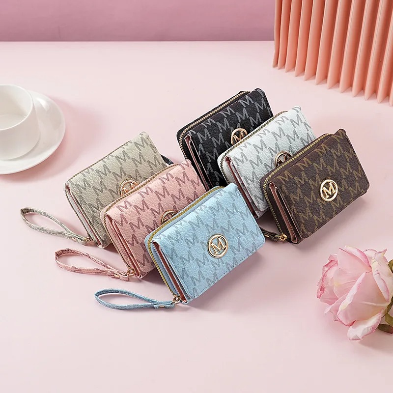 Sewing Zipper - Portefeuille à trois volets avec motif