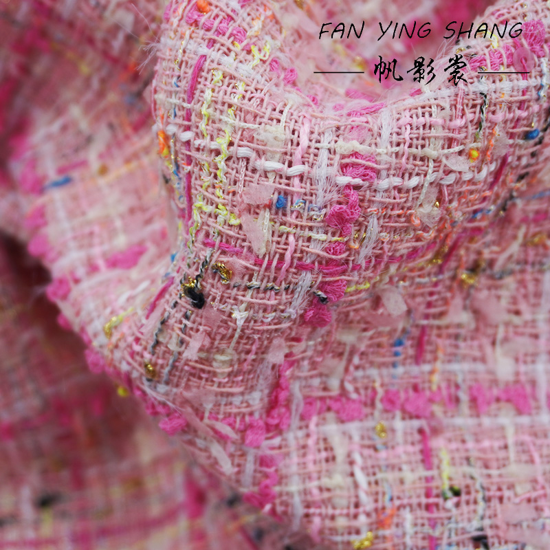 Sewing Tweed Fabric - Tissu Tweed en coton à pampilles