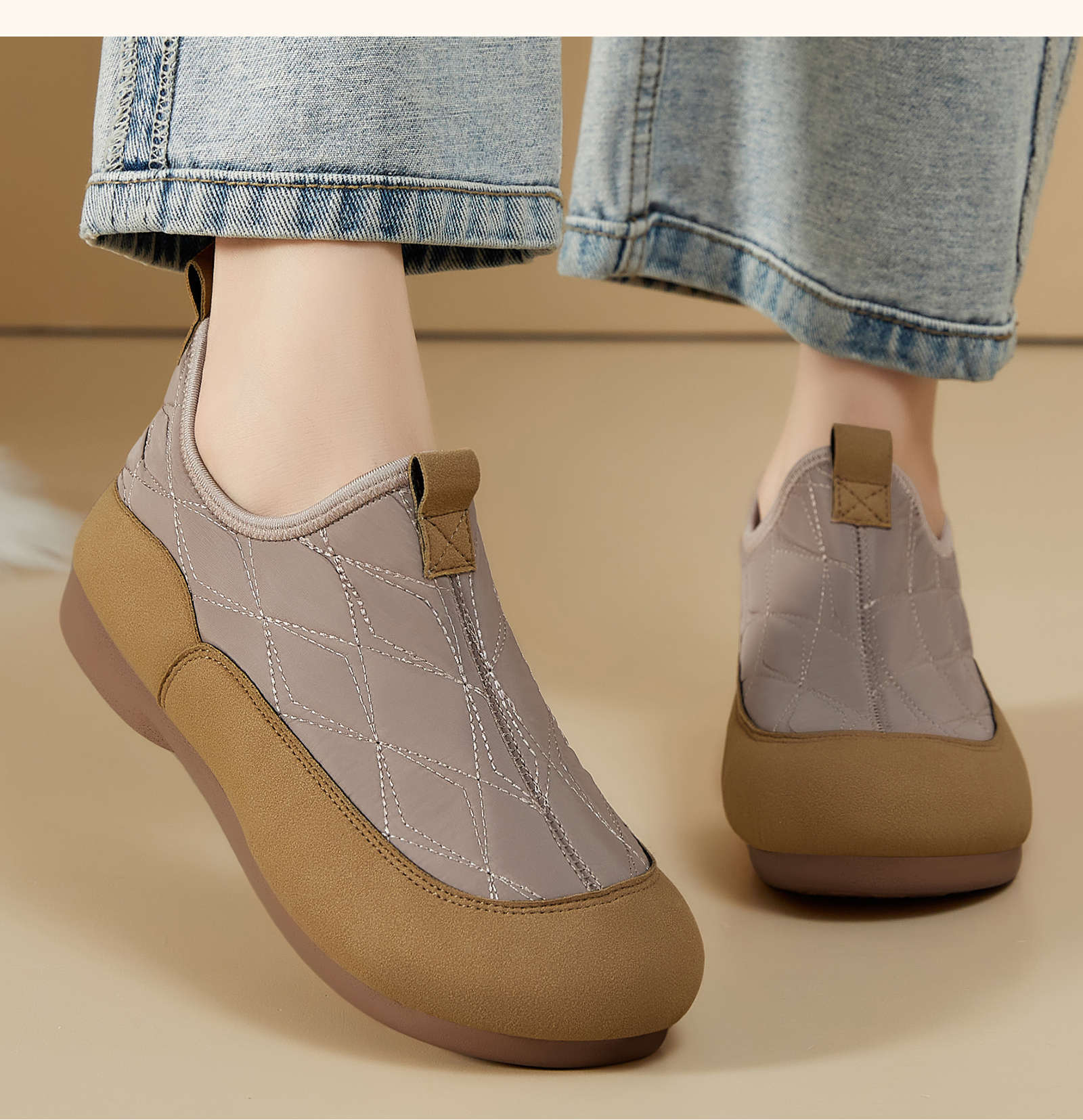 Sewing Fleece - Chaussures d'hiver chaudes pour femmes, doublées