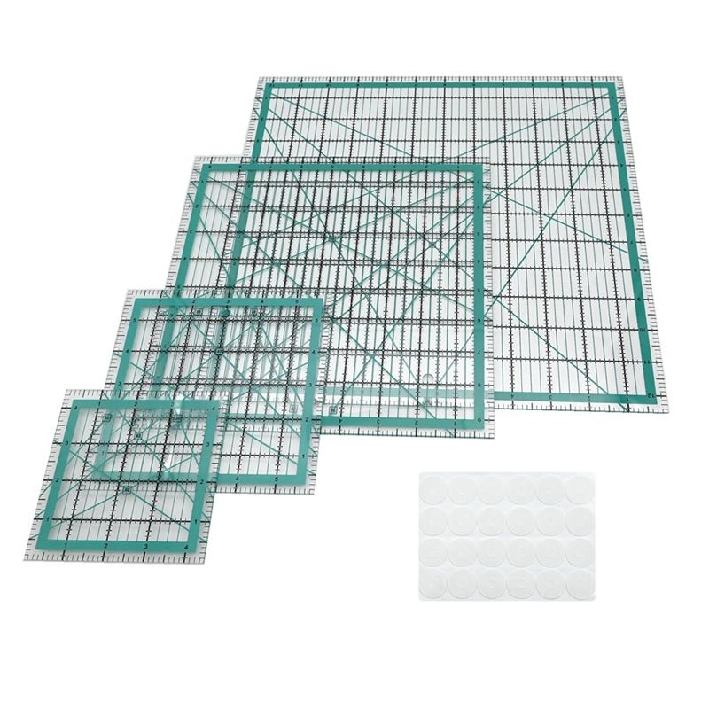 Quilting Ruler Square - Règles de Quilting AEE4, 4 modèles