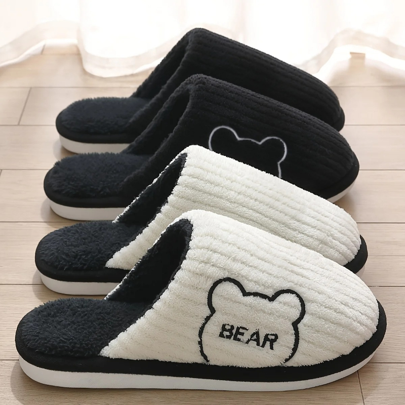 Sewing Fleece - Pantoufles chaudes d'hiver en peluche pour