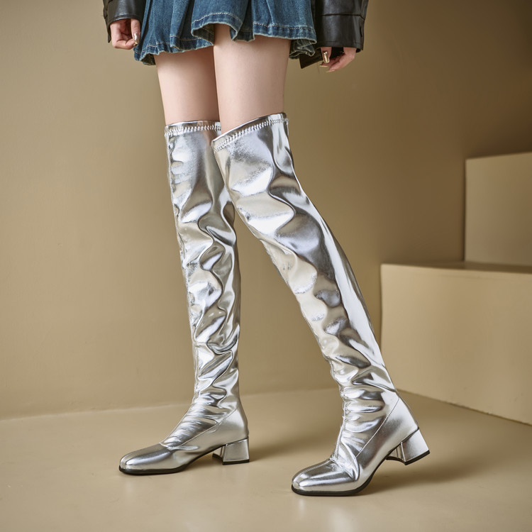 Bottes métalliques argentées p - Sewing Zipper avis et prix