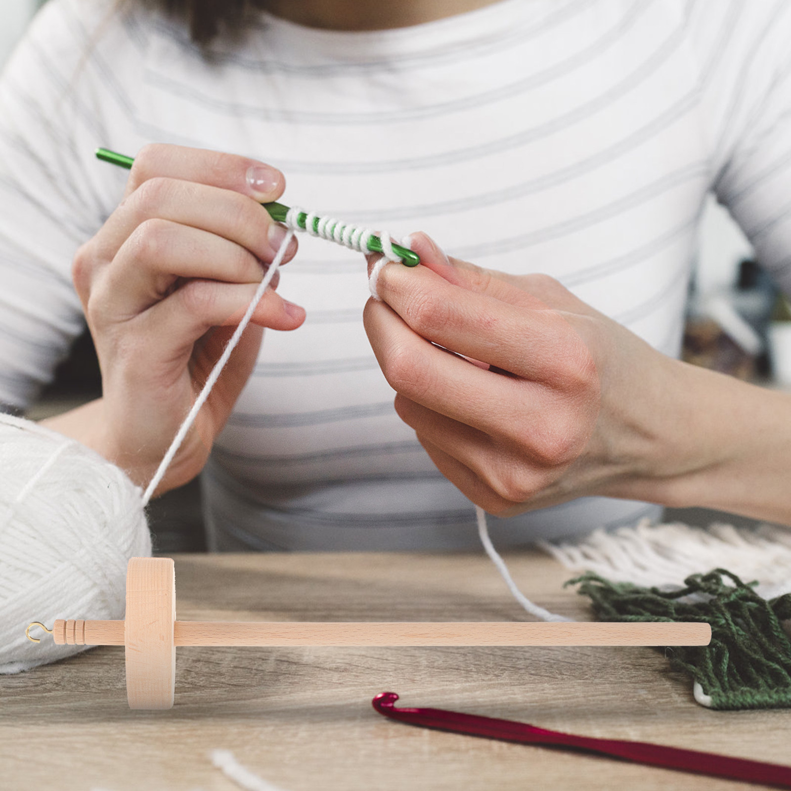 Rouleau à fil en bois à surfac - Sewing Knit avis et prix
