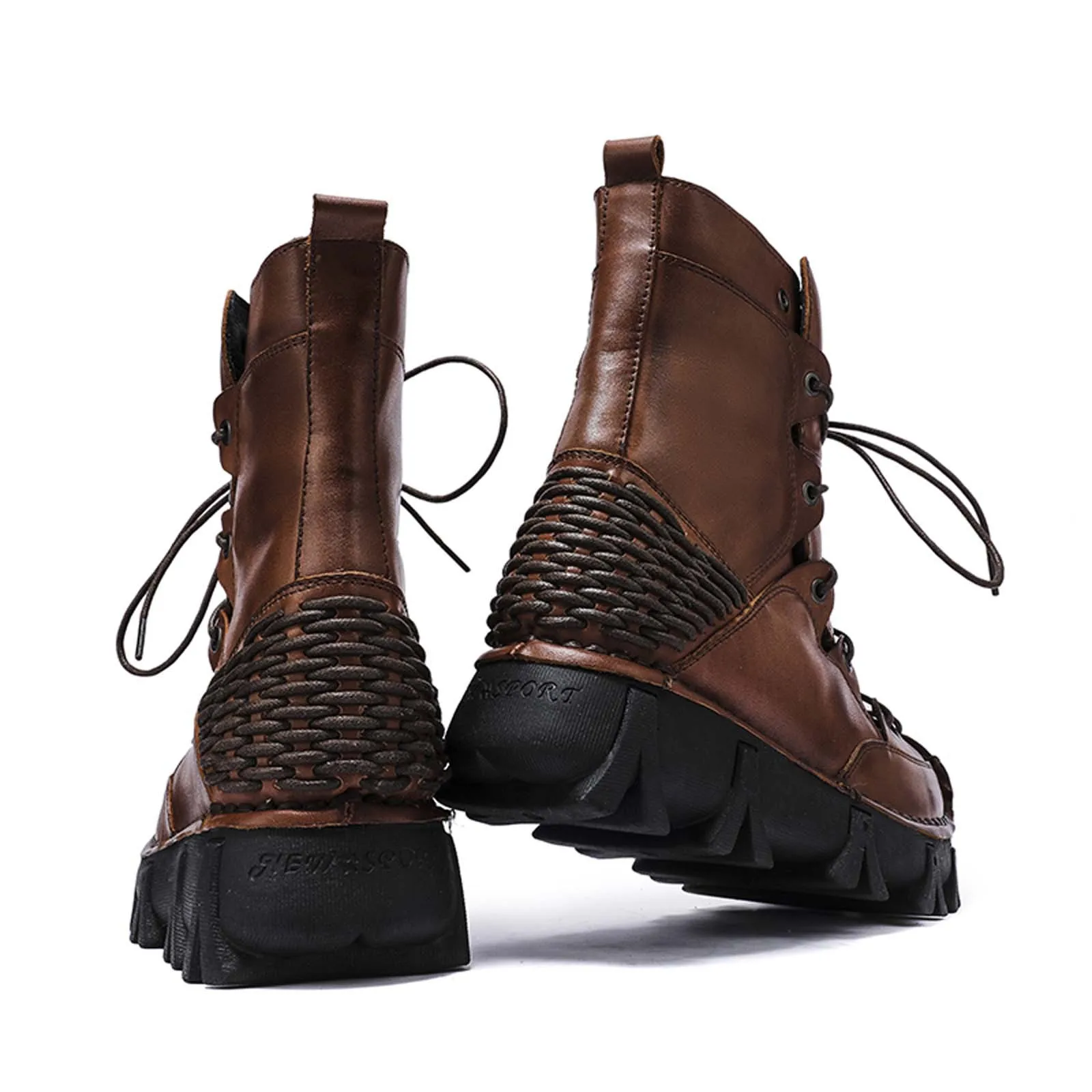 Bottes de moto en cuir véritab - Sewing Knit avis et prix