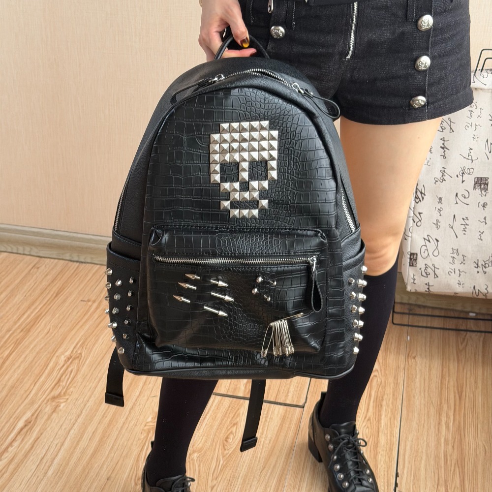 Sac à dos original noir à moti - Sewing Zipper avis et prix