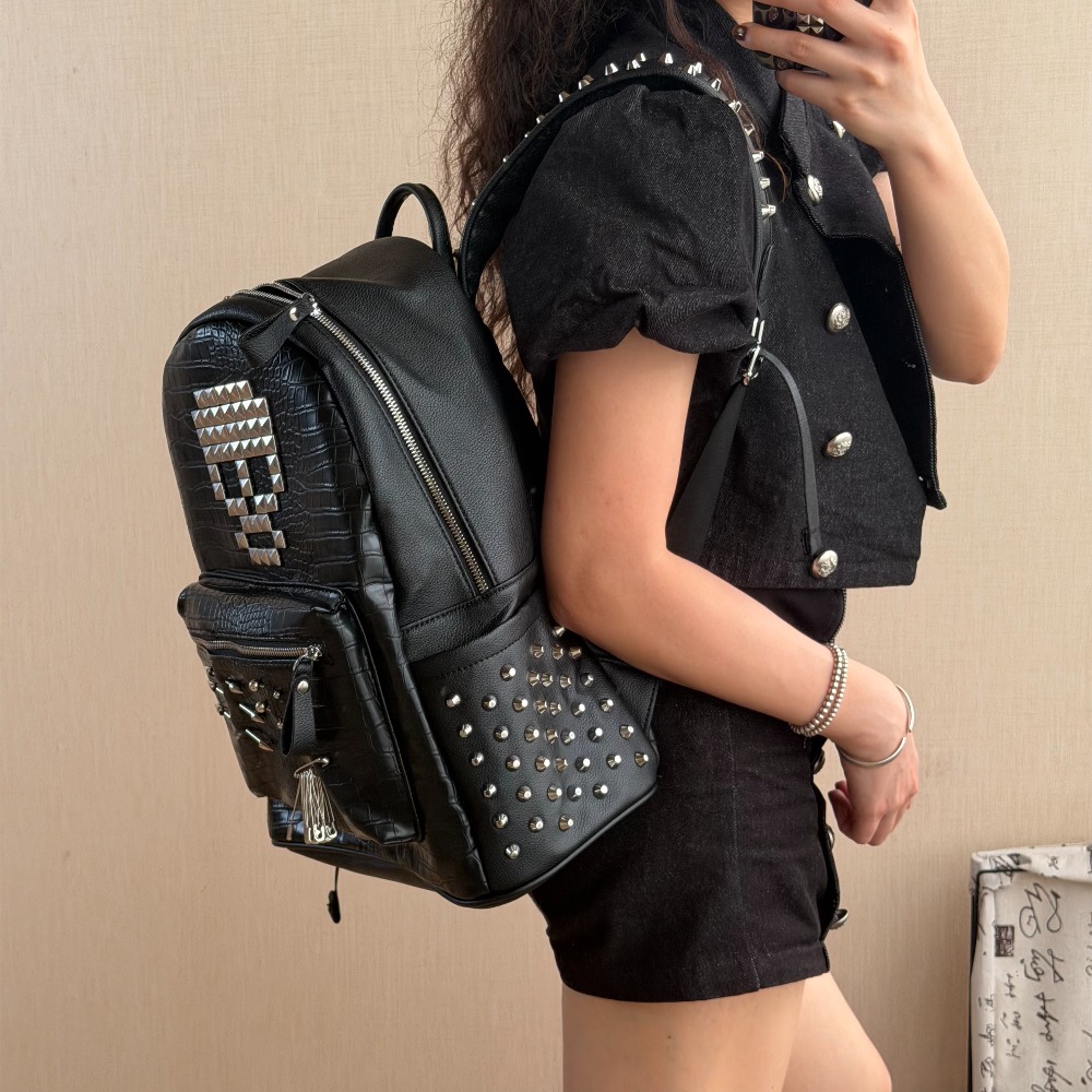 Sac à dos original noir à moti - Sewing Zipper avis et prix