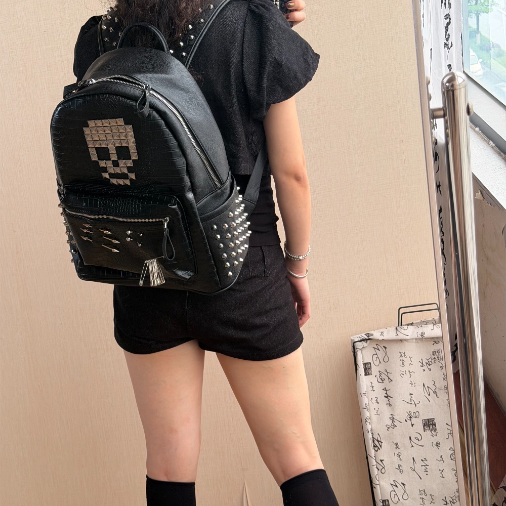 Sac à dos original noir à moti - Sewing Zipper avis et prix