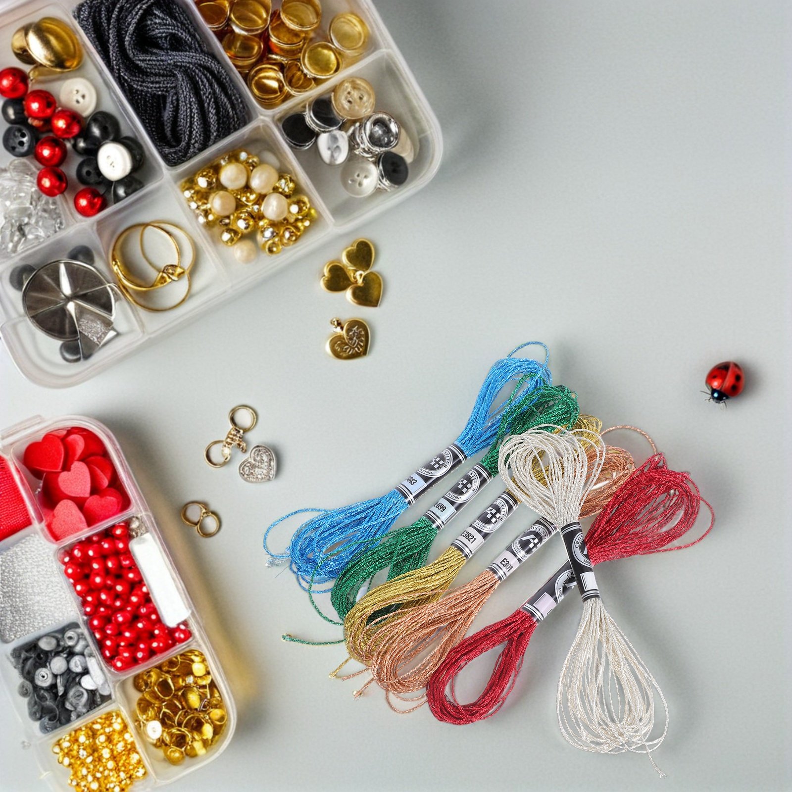Lot de 6 fils à broder métalli - Embroidery Floss Thread avis et prix