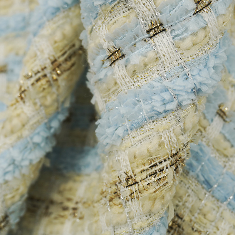 Tissu bouclé tweed à carreaux  - Sewing Tweed Fabric avis et prix