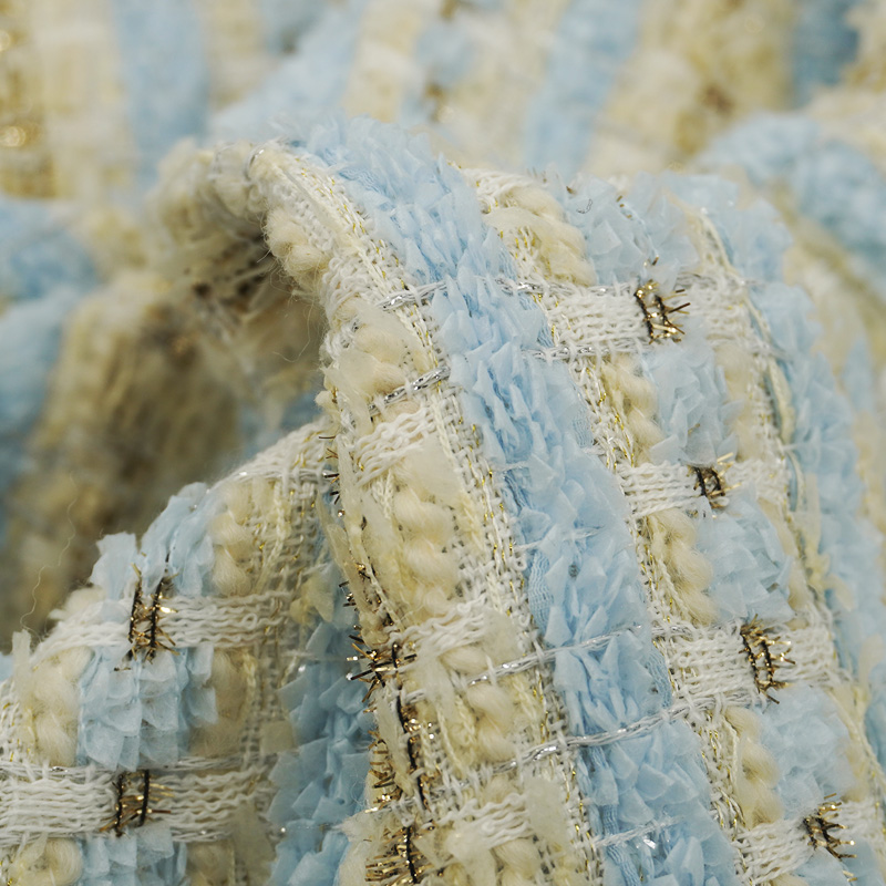 Tissu bouclé tweed à carreaux  - Sewing Tweed Fabric avis et prix
