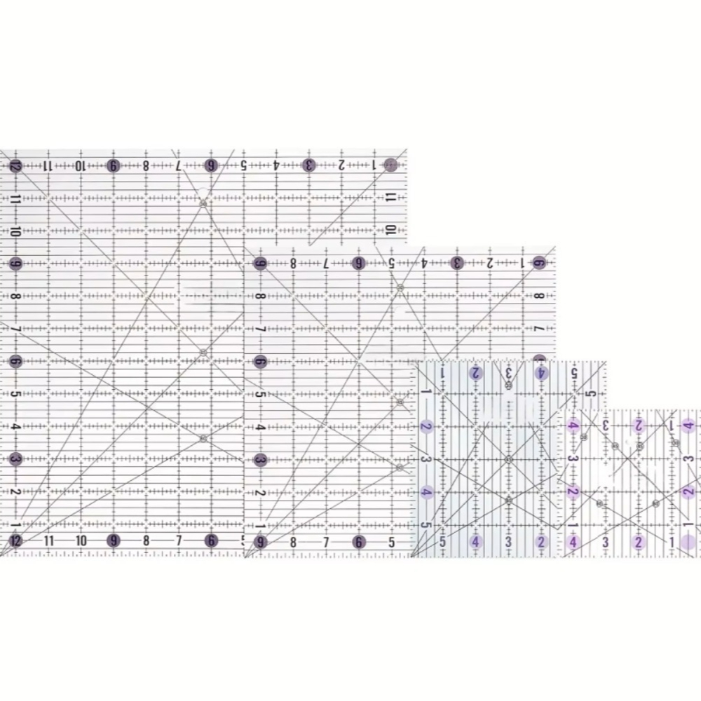 Lot de 4 règles carrées en acr - Quilting Ruler Square avis et prix