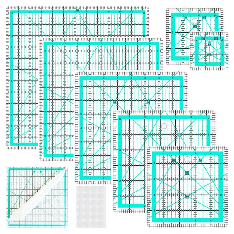 Règle de col 7 pièces A25F-Blu - Quilting Ruler Square avis et prix